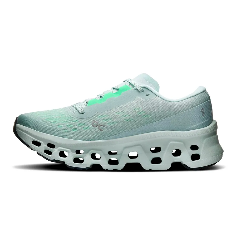 Imagen 1 de 5 de Zapatillas On Cloudmonster 3-GRIS/VERDE FLUOR