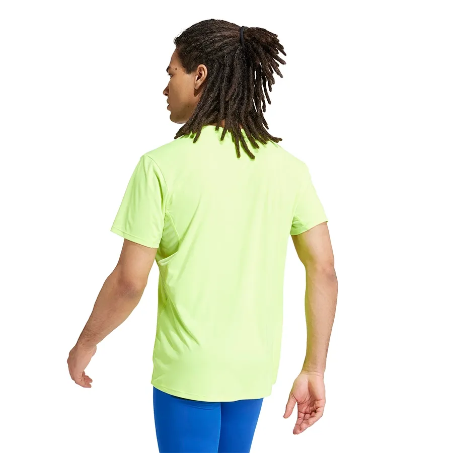 Imagen 2 de 5 de Remera adidas Adizero Essentials Tee-VERDE FLUOR