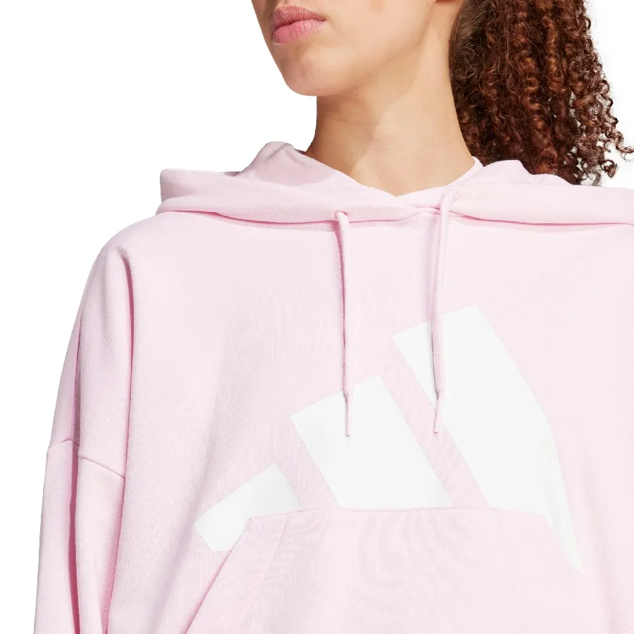 Imagen 3 de 5 de Buzo adidas Essentials Big Logo-ROSA/BLANCO