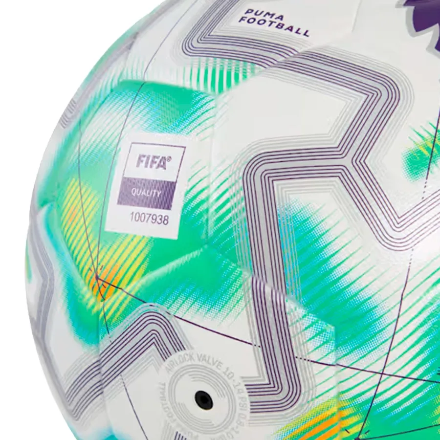 Imagen 1 de 3 de Pelota Puma Orbita Match PL Lights Thrill-BLANCO/VERDE/MORADO