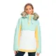 buzo-roxy-anorak-snow-shelter-VERDE AGUA/BLANCO