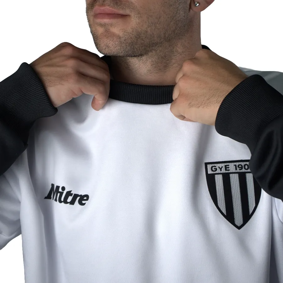 Imagen 3 de 5 de Buzo Mitre Blake Frizado GYE 25-BLANCO/NEGRO