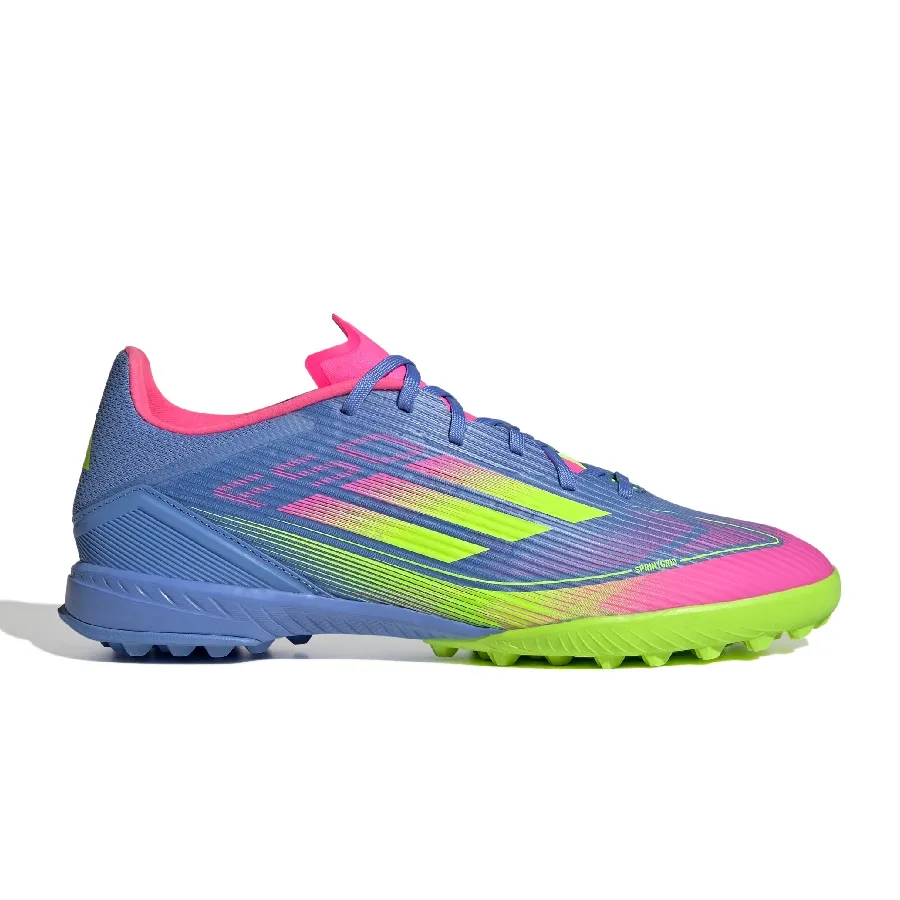 Imagen 0 de 7 de Botines adidas F50 League Tf-AZUL/AMARILLO FLUOR/ROSA FLUOR
