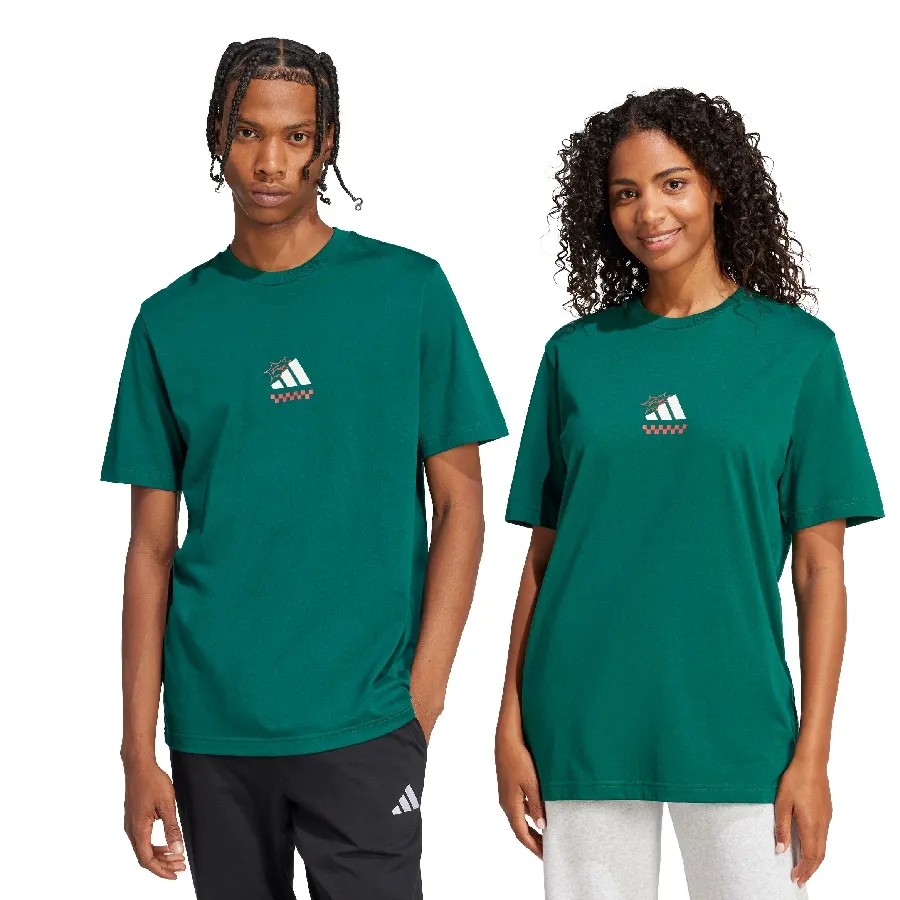 Imagen 3 de 6 de Remera adidas Lounge Pizza Graphic-VERDE
