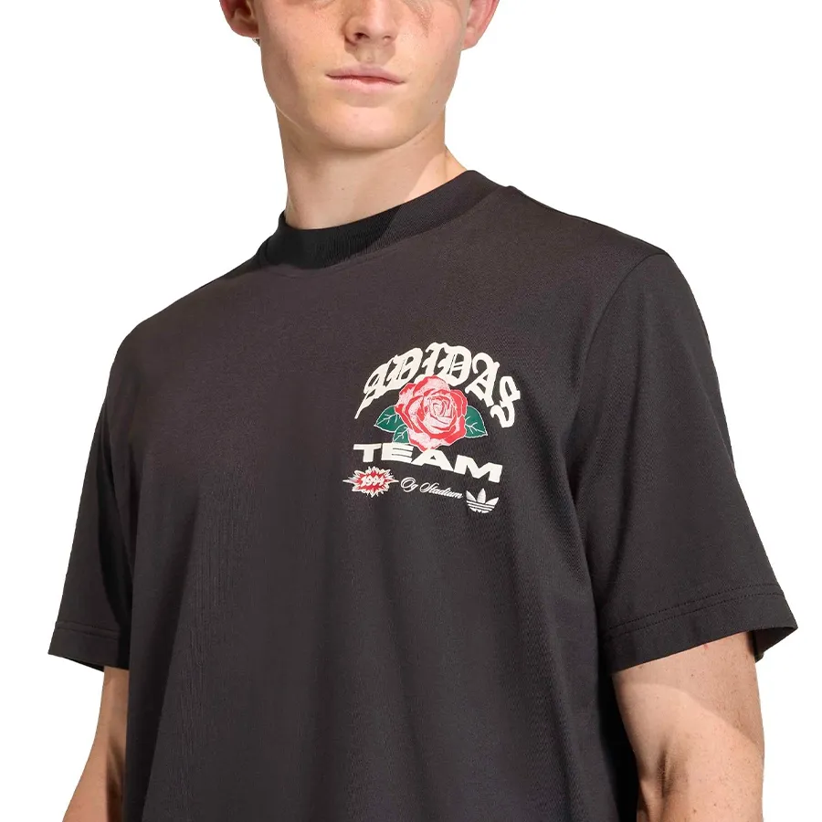 Imagen 4 de 6 de Remera adidas originals Gfx Roses-NEGRO