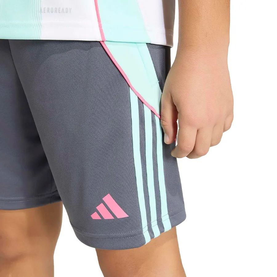Imagen 0 de 5 de Short adidas Messi-GRAFITO/AQUA/FUCSIA