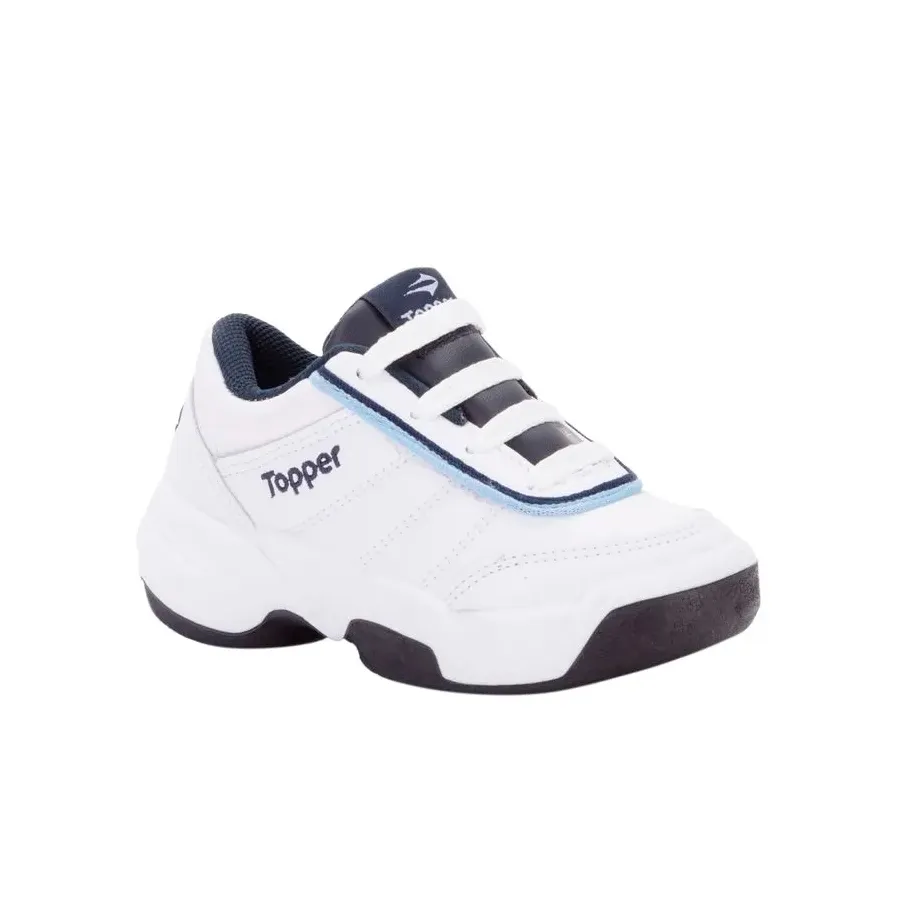 Imagen 1 de 6 de Zapatillas Topper Tie Break Ii K Ids-BLANCO/AZUL