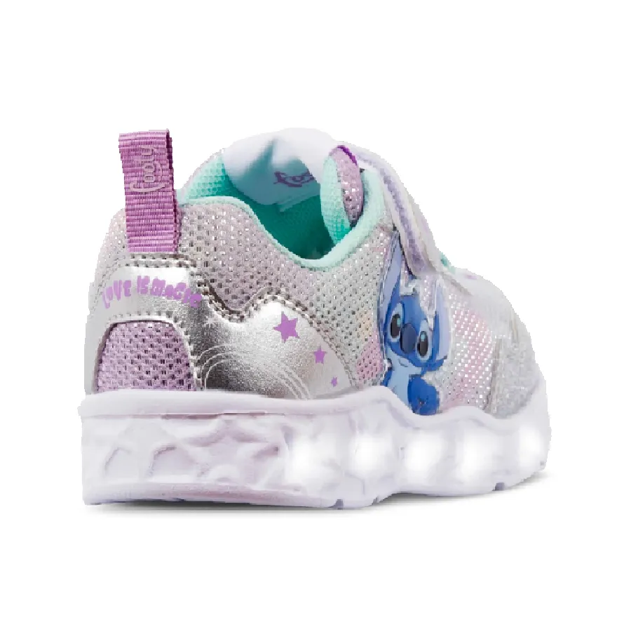 Imagen 2 de 3 de Zapatillas Footy Stitch Is Magic con Luz Led-PLATA/VERDE AGUA/LILA