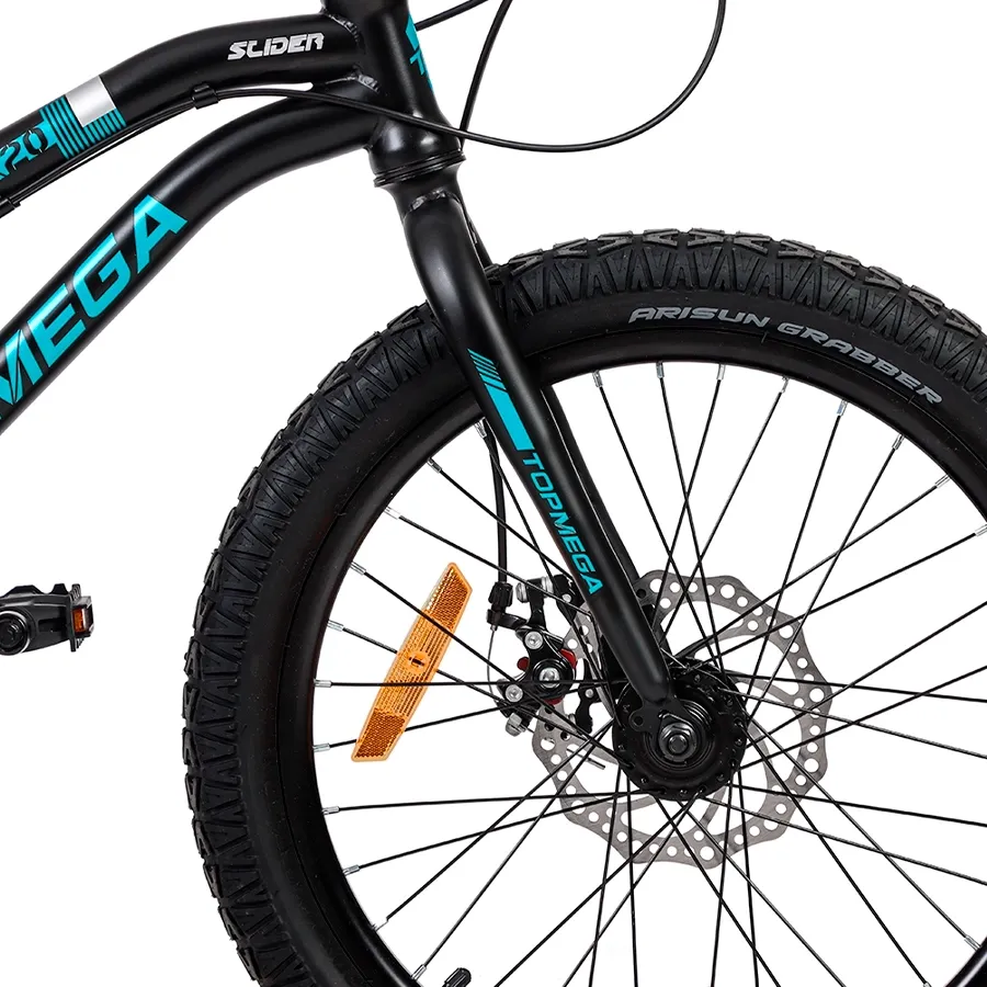 Imagen 3 de 10 de Bicicleta TopMega Slider R20-NEGRO/CELESTE