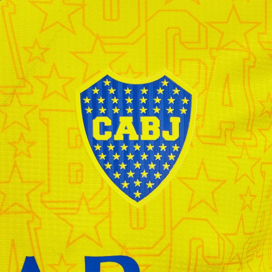 Imagen 1 de 3 de Camiseta adidas Boca 3 Jsy Authentic-AMARILLO/AZUL