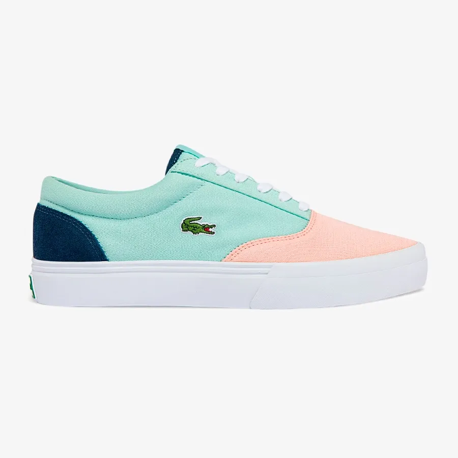 Imagen 1 de 6 de Zapatillas Lacoste Jump Serve Lace-VERDE/SALMON