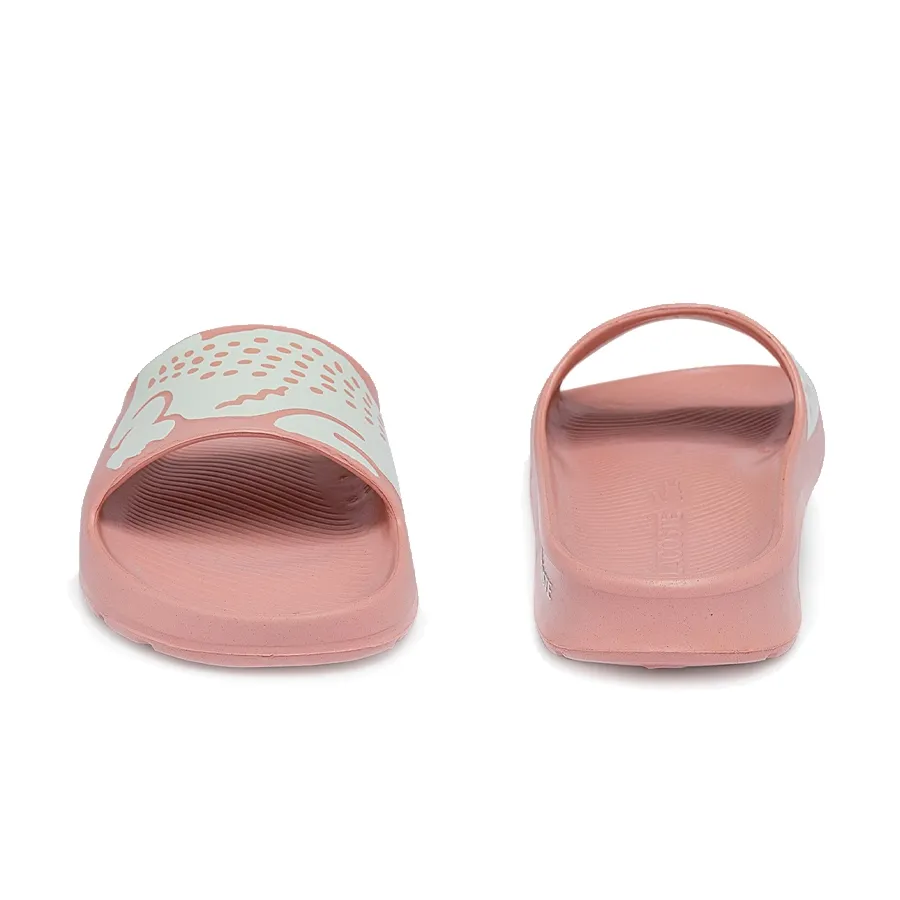 Imagen 4 de 6 de Ojotas Lacoste Bloom Slide 0721-ROSA/BLANCO