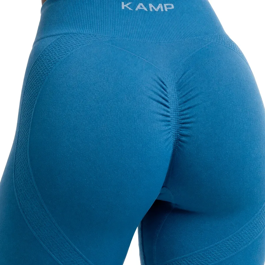 Imagen 2 de 3 de Calza Kamp Kalma con Frunce-AZUL PETROLEO