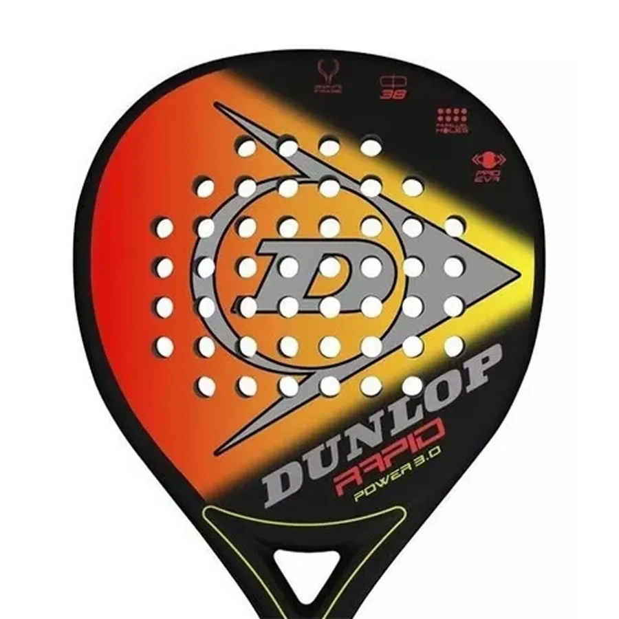 Imagen 2 de 4 de Paleta Dunlop Rapid Power 3-NEGRO/NARANJA/AMARILLO FLUOR