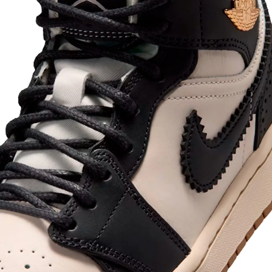 Imagen 5 de 7 de Zapatillas Nike Air Jordan 1 Mid Se-CRUDO/NEGRO