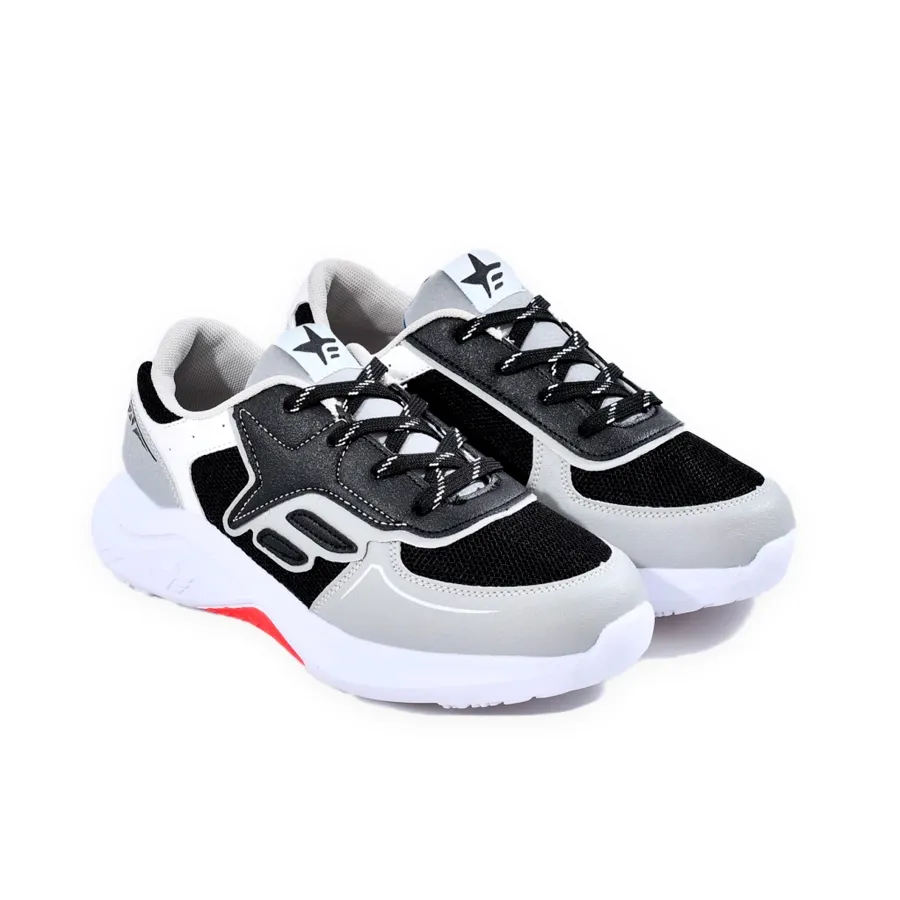 Imagen 3 de 5 de Zapatillas Footy Top New-GRIS/NEGRO/BLANCO