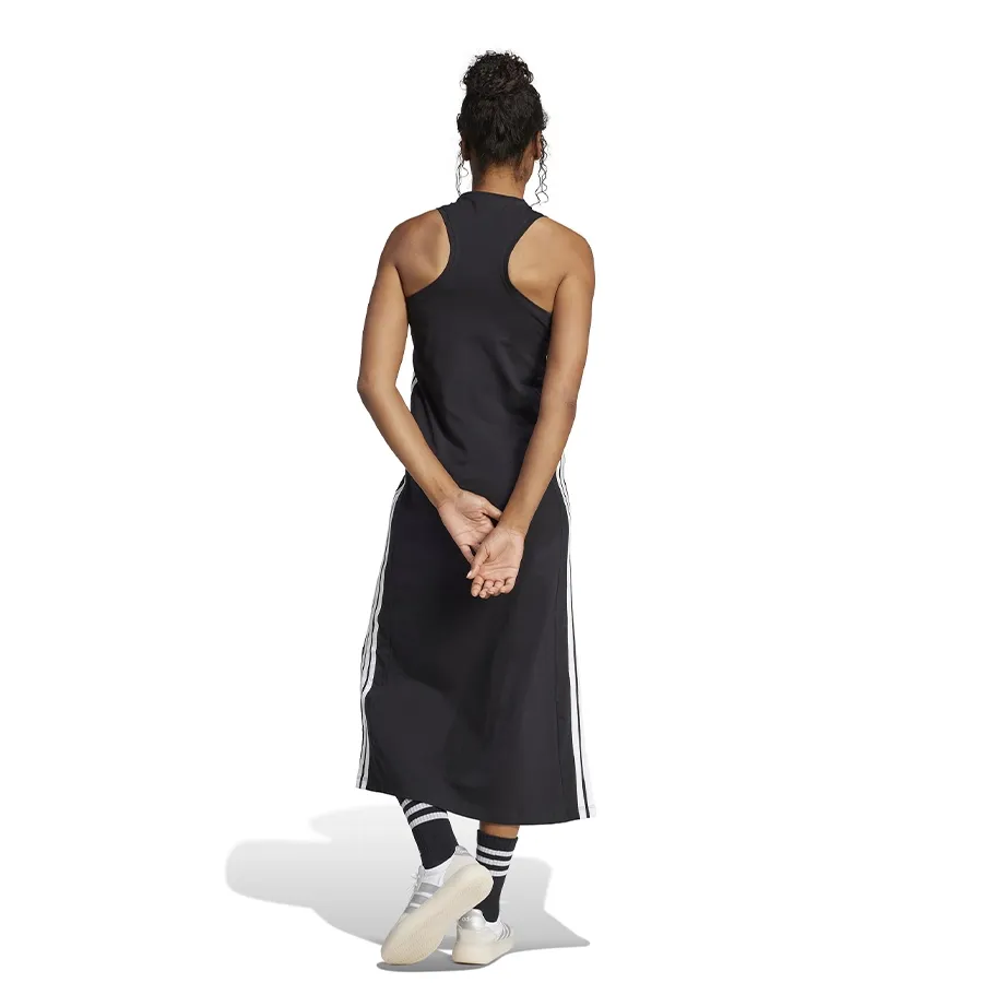 Imagen 1 de 4 de Vestido adidas originals Largo Racerback Essentials 3 Stripes-NEGRO