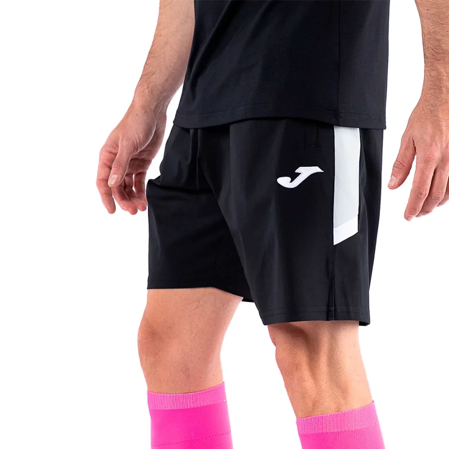 Imagen 4 de 5 de Shorts Joma Short Toledo 111-NEGRO/BLANCO