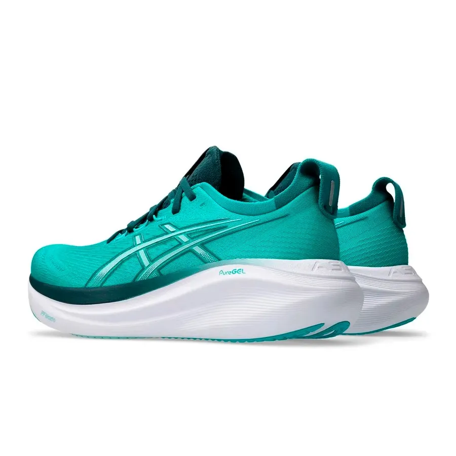 Imagen 3 de 7 de Zapatillas Asics Gel Nimbus 27-VERDE AGUA/PETROLEO