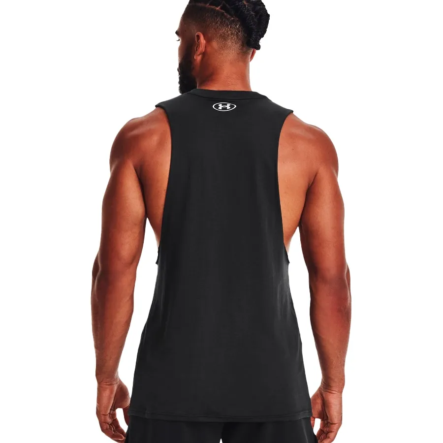 Imagen 3 de 6 de Musculosa Under Armour Project Rock Brahma Bull-NEGRO/BLANCO