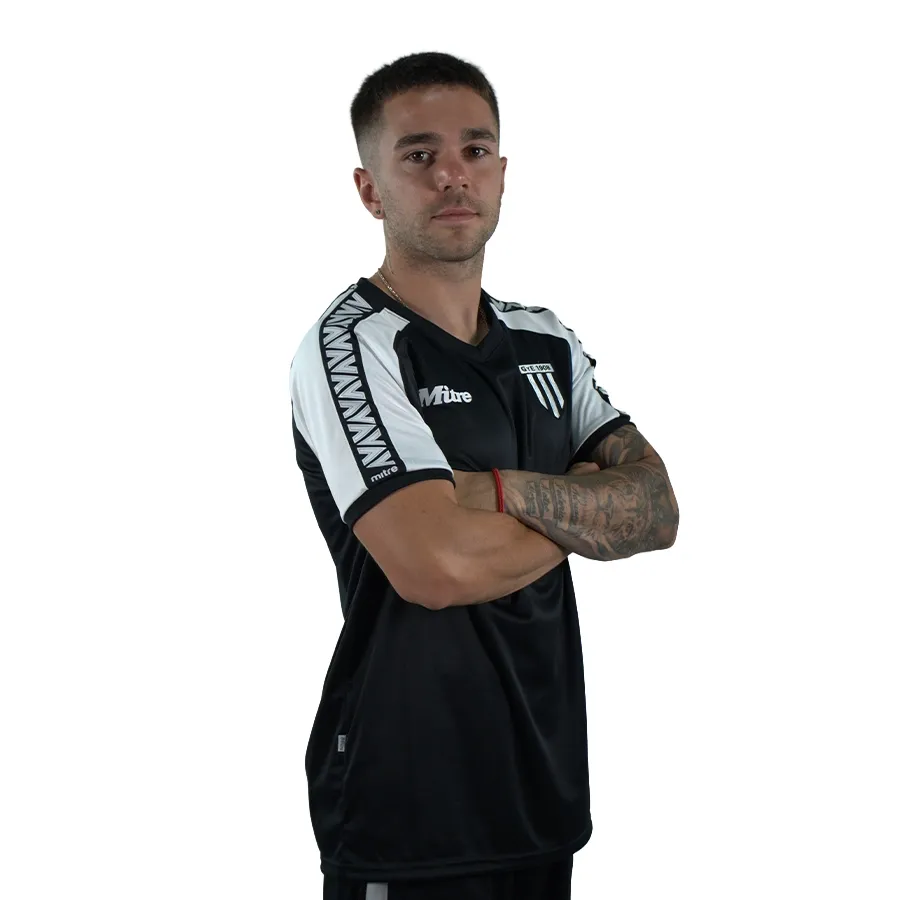 Imagen 1 de 5 de Remera Mitre Striker Gye 25-NEGRO/BLANCO
