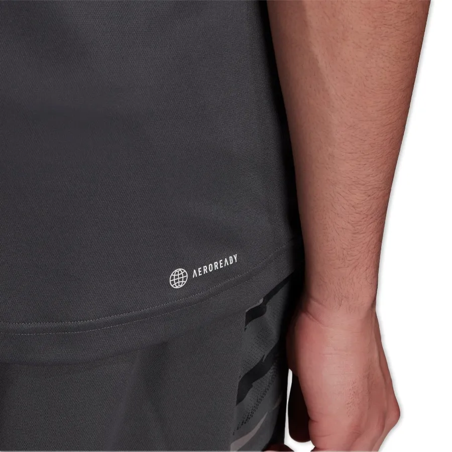 Imagen 5 de 6 de Remera adidas Aeroready Feelstrcamo-GRAFITO/CELESTE