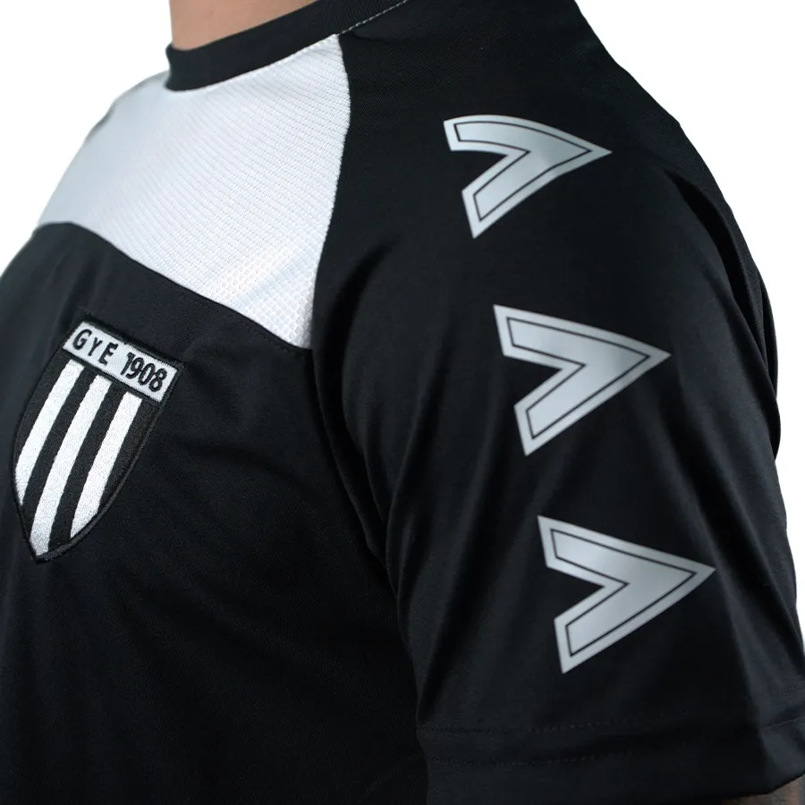 Imagen 4 de 6 de Remera Mitre Titan Gye 25-NEGRO/BLANCO