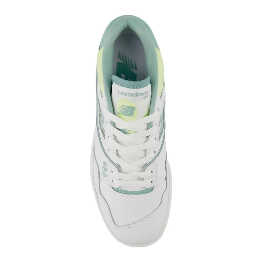 Imagen 3 de 5 de Zapatillas New Balance 550-BLANCO/VERDE AGUA