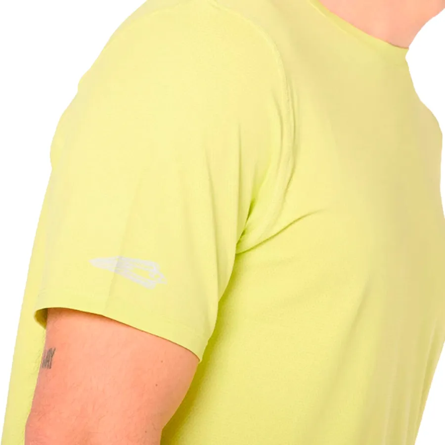 Imagen 3 de 5 de Remera Saucony Manga Corta Peregrine Tr Graphic-AMARILLO