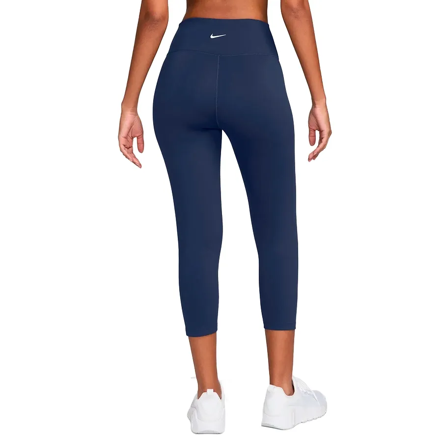 Imagen 1 de 3 de Calza Larga Nike One High-Waisted Crop-MARINO