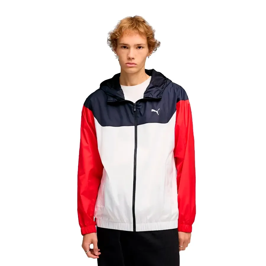 Imagen 0 de 2 de Campera Puma Relaxed Windbreaker-BLANCO/ROJO/MARINO
