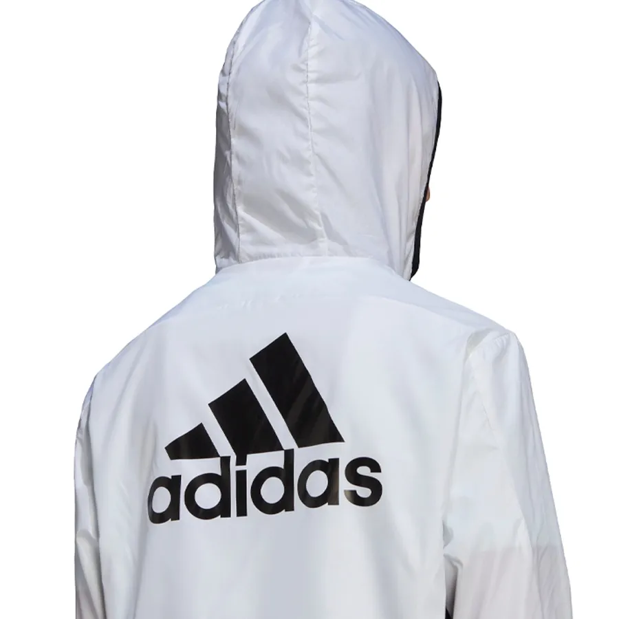 Imagen 2 de 4 de Campera adidas Rompevientos Logo-BLANCO/NEGRO