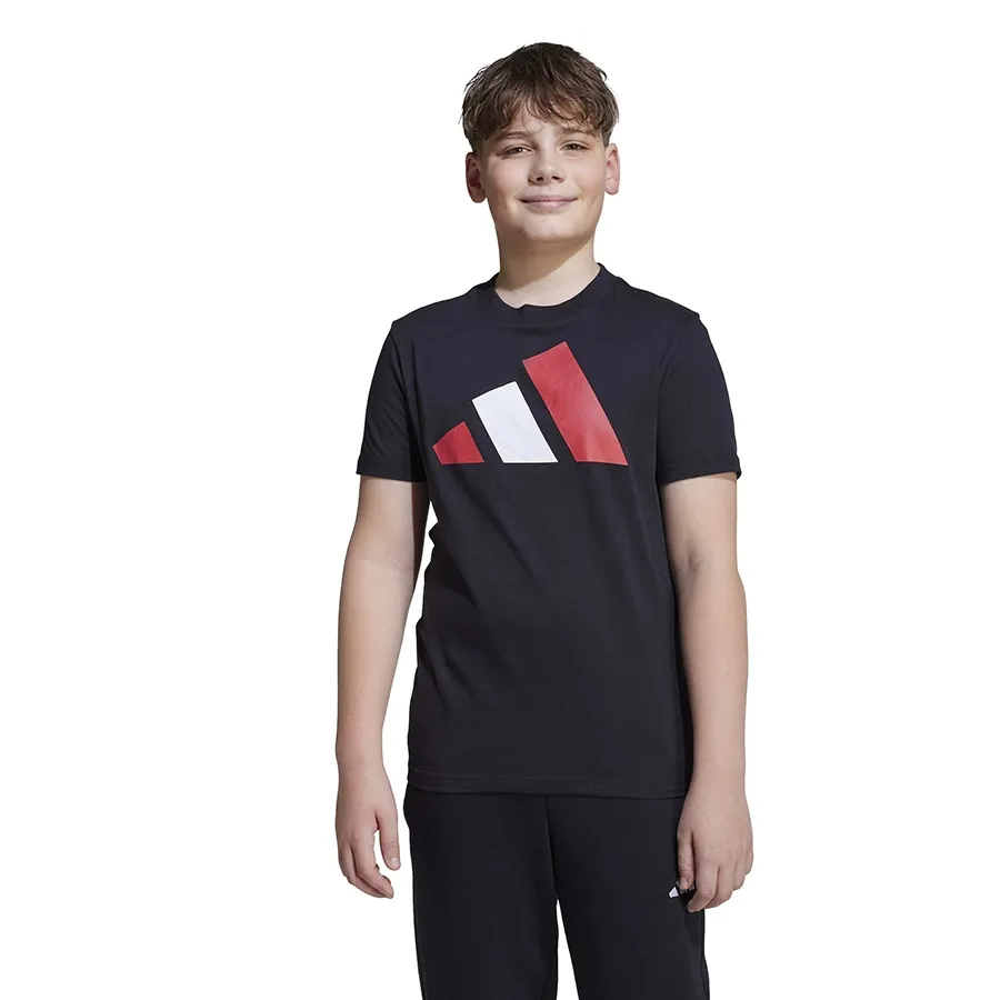 Imagen 0 de 5 de Remera adidas Essentials Kids-NEGRO/ROJO/BLANCO