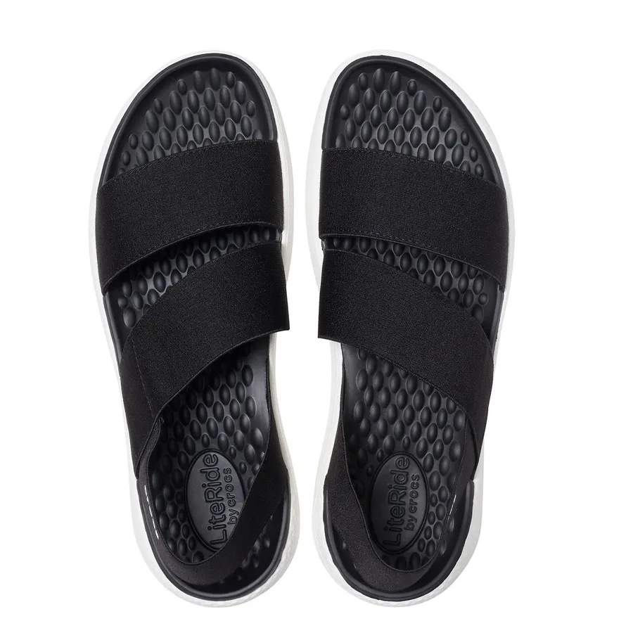 Imagen 2 de 4 de Sandalias Crocs Litesandal W-NEGRO/BLANCO
