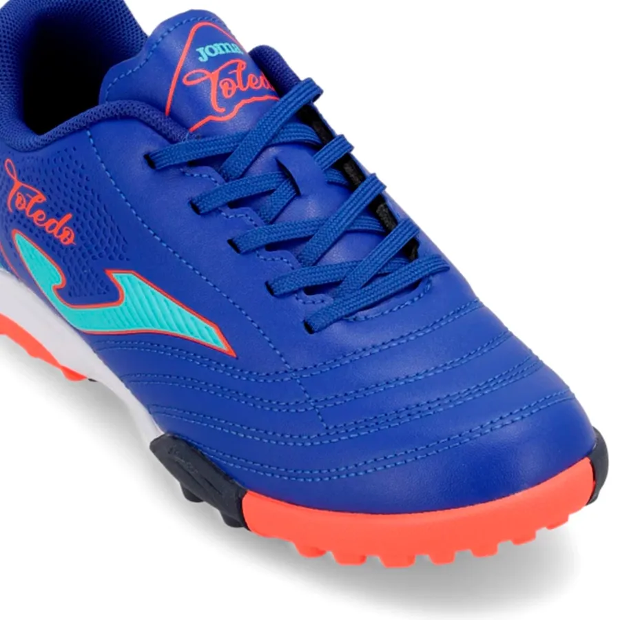 Imagen 7 de 8 de Botines Multitapón Joma Botines Botin Toledo Jr Tf-AZUL FRANCIA/NARANJA