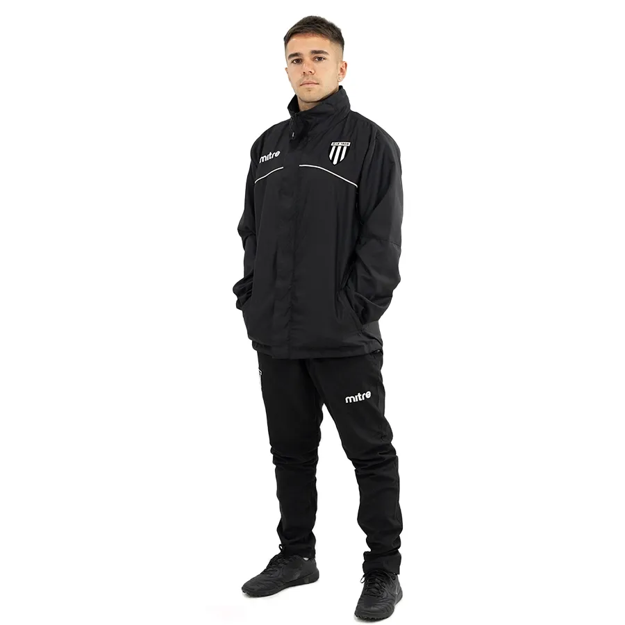 Imagen 1 de 8 de Campera Mitre Bench Jacket Gimnasia y Esgrima-NEGRO/BLANCO
