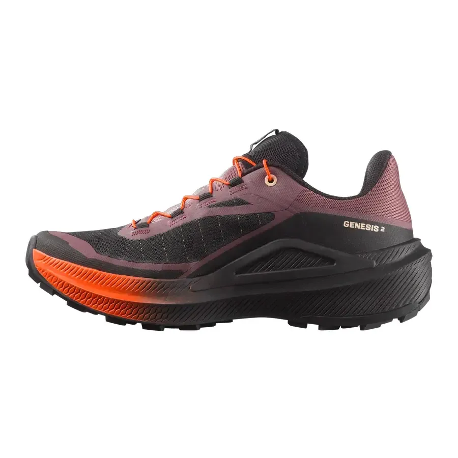 Imagen 2 de 6 de Zapatillas Salomon Genesis 2-VINO/NEGRO/NARANJA