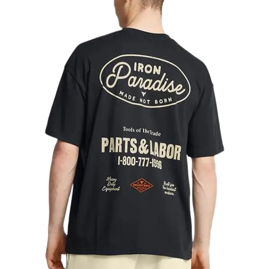 Imagen 1 de 4 de Remera Under Armour Project Rock Tools Of The Trade-NEGRO