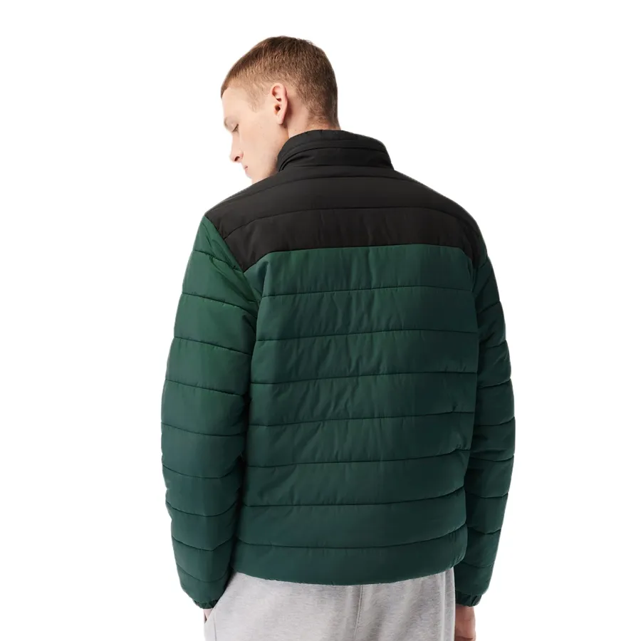 Imagen 2 de 6 de Campera Lacoste Puffer-VERDE MILITAR/NEGRO