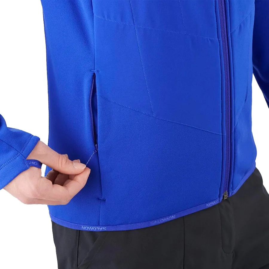 Imagen 3 de 7 de Campera Salomon Outline Warm Hybrid Hdy-AZUL FRANCIA