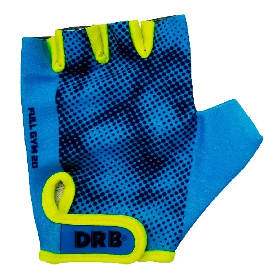Imagen 1 de 3 de Guantes DRB Full Gym-NEGRO/CELESTE