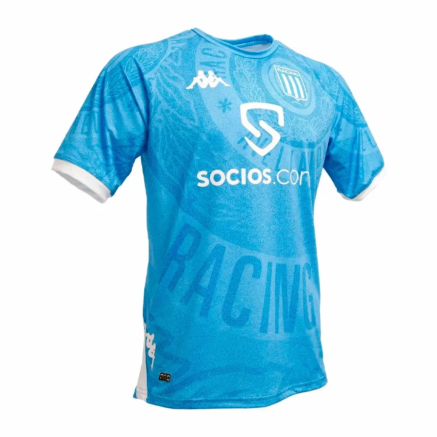 Imagen 3 de 5 de Camisa Kappa Pre Match Racing 2023-CELESTE