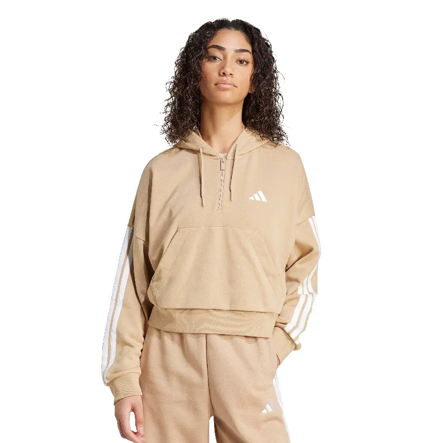 Imagen 0 de 4 de Buzo adidas Essentials 3 Stripes-BEIGE