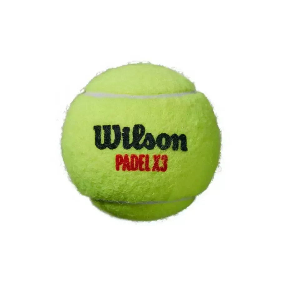 Imagen 1 de 2 de Pelota Wilson Padel X 3 Ball-AMARILLO
