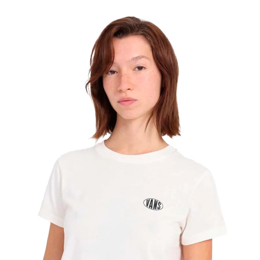 Imagen 3 de 4 de Remera Vans Oval SS Crew-BLANCO/NEGRO