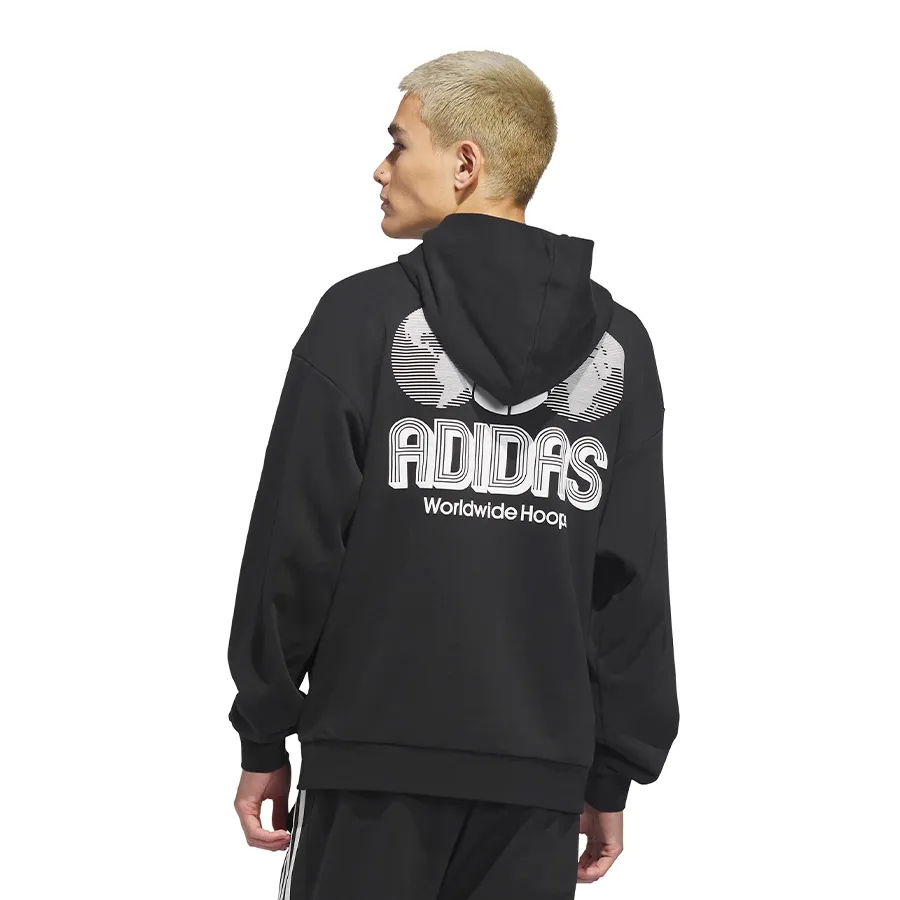 Imagen 1 de 7 de Buzo adidas originals World Wide Hoops-NEGRO