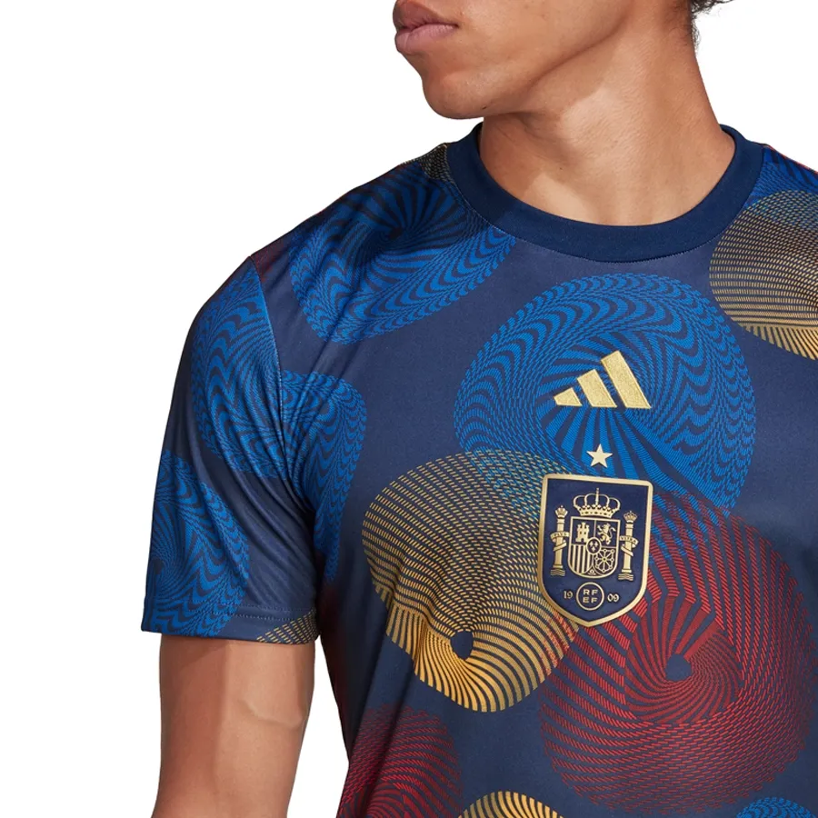 Imagen 4 de 6 de Camiseta adidas Prepartido Selección de España-MARINO/ROJO/AMARILLO
