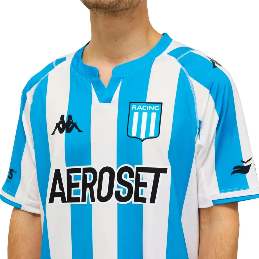 Imagen 3 de 5 de Camiseta Kappa Oficial Racing Club 2022-BLANCO/AZUL