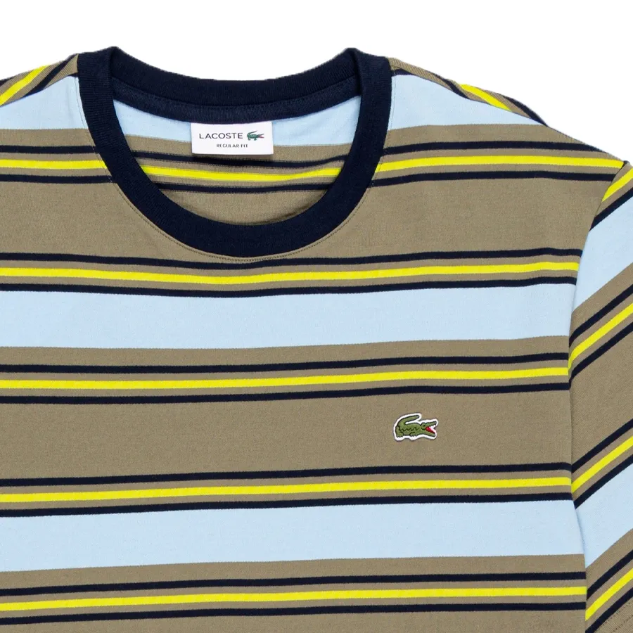 Imagen 1 de 2 de Remera Lacoste -VERDE/CELESTE/MARINO