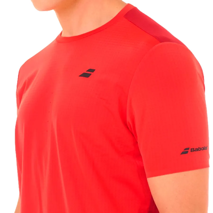 Imagen 3 de 5 de Remera Babolat Viper III-ROJO